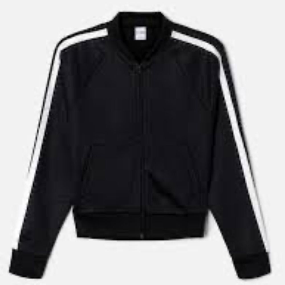 RE/DONE Sunland track jacket featuring contrasting white striped trim  XS